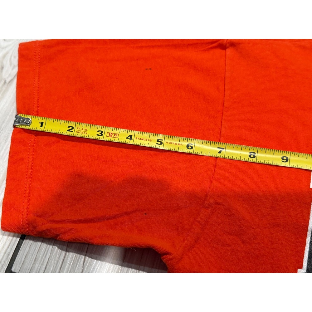 Vintage Russell Athletic Princeton University T-Shirt Orange Mens Large USA Made - Picture 8 of 9